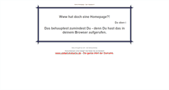 Desktop Screenshot of hat-doch-eine-homepage.de